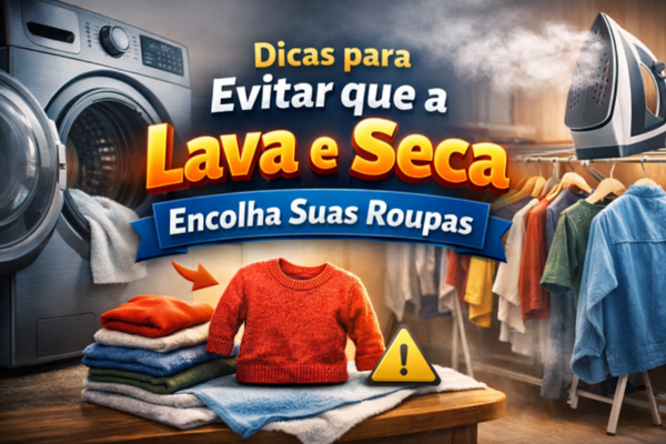 Dicas para evitar que a lava e seca encolha suas roupas