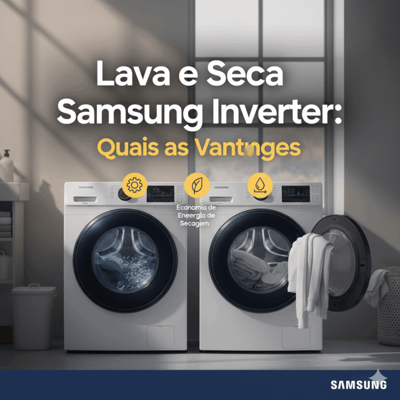 Lava e Seca Samsung Inverter Quais as Vantagens